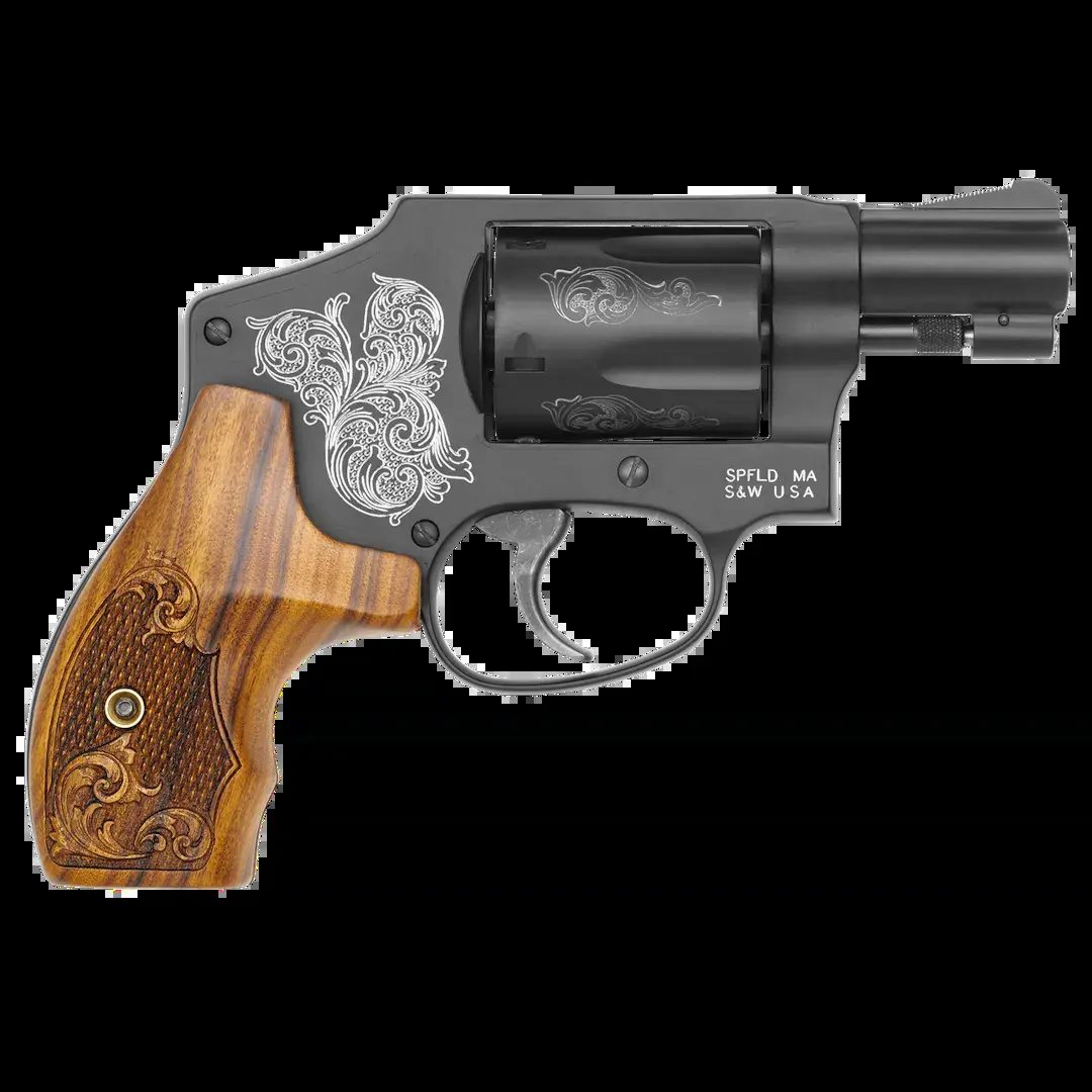 SW MODEL 442 REVOLVER ENGRAVED