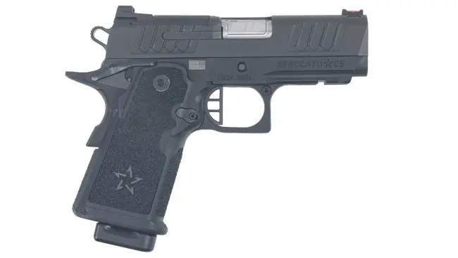 Staccato 2011 CS Al Frame Compact Optics Ready 9mm Pistol - Flat Trigger - 3.5